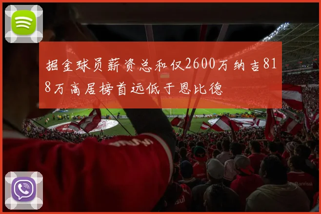 掘金球员薪资总和仅2600万纳吉818万高居榜首远低于恩比德